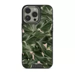So Lush - Bannana Leaves iPhone 16 Pro Case, Elite Dark (MagSafe) / Silver