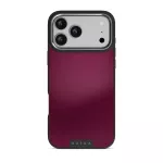 Dark Cherry - iPhone 17 Pro Max Case, Elite Dark (MagSafe) / Silver