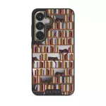 Ex Libris - Samsung Galaxy S25 Plus Case, Elite Mirror Dark (Magnetic) / Gold