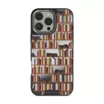 Ex Libris - iPhone 16 Pro Max Case, Elite Mirror Dark (MagSafe) / Silver