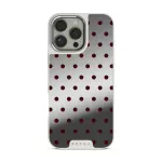 Red Velvet - iPhone 16 Pro Max Case, Elite Mirror Light (MagSafe) / Silver