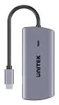 UNITEK D1113CGY01 sąsajos &scaron;akotuvas 2 x USB 3.2 Gen 2 (3.1 Gen 2) Type-C 1000 Mbit/ai Pilka