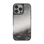 Earth Shell - iPhone 16 Pro Max Case, Elite Mirror Dark (MagSafe) / Silver