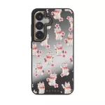 Maneki Neko - Samsung Galaxy S25 Case, Elite Mirror Dark (Magnetic) / Gold