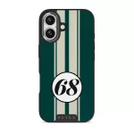 Classic Racing - iPhone 17 Case, Elite Dark (MagSafe) / Silver
