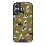 Curious Cat - iPhone 16 Case, Elite Dark (MagSafe) / Silver