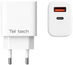 TCH-02 tinklinis įkroviklis su 1 USB-A ir 1 USB-C jungtimis, 25 W (36561)