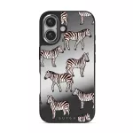 Wild Spirit - iPhone 16 Case, Elite Mirror Dark (MagSafe) / Silver