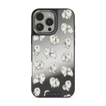 Snooze - iPhone 16 Pro Max Case, Elite Mirror Dark (MagSafe) / Silver