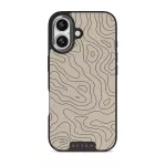 Wild Terrain - Minimalist iPhone 17 Case, Elite Dark (MagSafe) / Silver