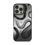 Poison - iPhone 16 Pro Max Case, Elite Mirror Dark (MagSafe) / Silver