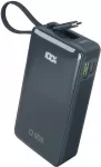 &bdquo;SBS Mobile&ldquo; i&scaron;orinis akumuliatorius su įmontuotu ekranu, USB-C laidu, 20 W, 10 000 mAh, tamsiai pilkos spalvos (TTBB10000LCDTCPD20B)
