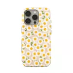 Pure Bliss - Daisy iPhone 16 Pro Case, Elite Mirror Light (MagSafe) / Gold