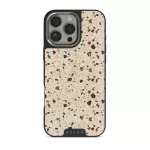 Distant Noise - Terazzo iPhone 16 Pro Case, Elite Dark (MagSafe) / Silver