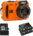 Skaitmeninis Fotoaparatas - Kodak PIXPRO WPZ2 16 MP 4&times; Optinis Priartinimas 1080p 2,7 Colio LCD Oranžinė