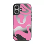 Ride The Wave - iPhone 16 Case, Elite Mirror Dark (MagSafe) / Silver