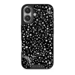 Starry Night - Stars iPhone 16 Case, Elite Dark (MagSafe) / Silver