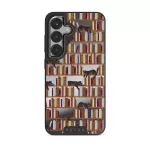Ex Libris - Samsung Galaxy S25 Case, Elite Mirror Dark (Magnetic) / Gunmetal