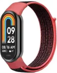 &bdquo;Mi Band 8/9/NFC&ldquo; &bdquo;NylonLoop&ldquo; dirželis, raudonas/juodas