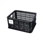 Front basket/rack basket, BASIL Crate S, 17.5 liters, black