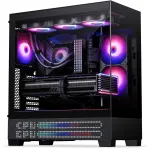 PHANTEKS XT View Matrix kompiuterio korpusas, vidutinio dydžio bok&scaron;tas, E-ATX, grūdintas stiklas, &bdquo;Matrix LED&ldquo; &ndash; juodas