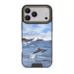 Retro Splash - iPhone 17 Pro Max Case, Elite Dark (MagSafe) / Gold