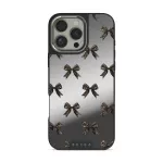 Fashionista - iPhone 16 Pro Max Case, Elite Mirror Dark (MagSafe) / Silver