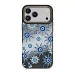 Blue Gaze - iPhone 17 Pro Max Case, Elite Mirror Dark (MagSafe) / Gold