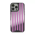 Serve It - iPhone 16 Pro Case, Elite Mirror Dark (MagSafe) / Silver