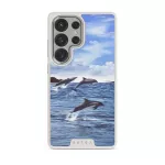 Retro Splash - Samsung Galaxy S25 Ultra Case, Elite Light (Magnetic) / Silver