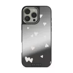 Love Notes - iPhone 16 Pro Max Case, Elite Mirror Dark (MagSafe) / Silver