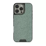 Mint Gelato - Dots iPhone 16 Pro Case, Elite Dark (MagSafe) / Silver