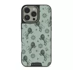 Leo - iPhone 16 Pro Case, Elite Dark (MagSafe) / Silver / Turquoise