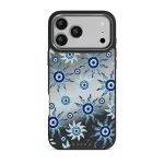Blue Gaze - iPhone 17 Pro Max Case, Elite Mirror Dark (MagSafe) / Gunmetal