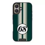 Classic Racing - iPhone 16 Case, Elite Dark (MagSafe) / Gold