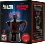 &bdquo;Bialetti Moka Express Sound Stranger Things 3TZ&ldquo; (150 ml), juoda