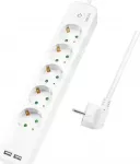 LogiLink 5 lizdai 1,5 m balti