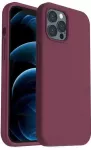 &bdquo;Mink&scaron;tas silikoninis &bdquo;iPhone 15 Pro&ldquo; dėklas&ldquo; &bdquo;Bordo&ldquo;