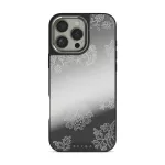 Bandida - iPhone 16 Pro Max Case, Elite Mirror Dark (MagSafe) / Silver