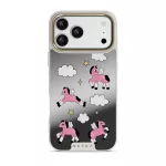 Cloud Hopping - iPhone 17 Pro Max Case, Elite Mirror Light (MagSafe) / Gold