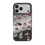 Curious Cat - iPhone 17 Pro Max Case, Elite Mirror Dark (MagSafe) / Silver