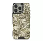 Happy Place - Palm iPhone 16 Pro Case, Elite Dark (MagSafe) / Silver