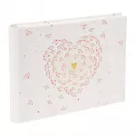 Albumas svečių knyga GOLDBUCH 47062 Golden Heart 29x23/50psl | spiralinio ri&scaron;imo | kampučiai/lipdukai