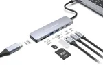 "CONCEPTRONIC 7-1 Dock USB-C->HDMI/USB-C/2xUSB-A/+ 25cm gr"