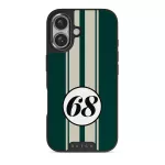 Classic Racing - iPhone 16 Case, Elite Dark (MagSafe) / Gunmetal