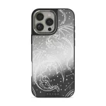 Wyvern - iPhone 16 Pro Max Case, Elite Mirror Dark (MagSafe) / Silver