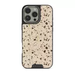 Distant Noise - Terazzo iPhone 16 Pro Max Case, Elite Dark (MagSafe) / Silver