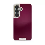Dark Cherry - Samsung Galaxy S25 Case, Elite Light (Magnetic) / Gold