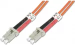 LC/LC Fiber Optic Multimode Patch Cord OM4 10 m Orange