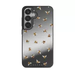 Honeycomb - Samsung Galaxy S25 Plus Case, Elite Mirror Dark (Magnetic) / Silver
